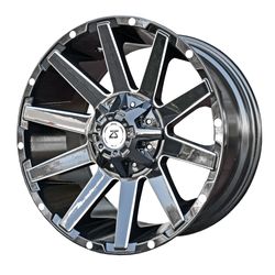 LLANTAS 18X9 6X139.7 ET0 CB110 B+MILLING 181031 -  18 6X139 | ZS MOTOR