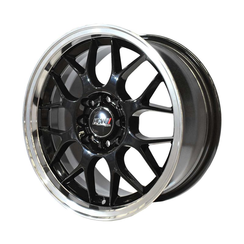 Llantas HCW - aro 17x7,5 - 5x114,3 y 5x112 - Color negro y plata -  17H5562A