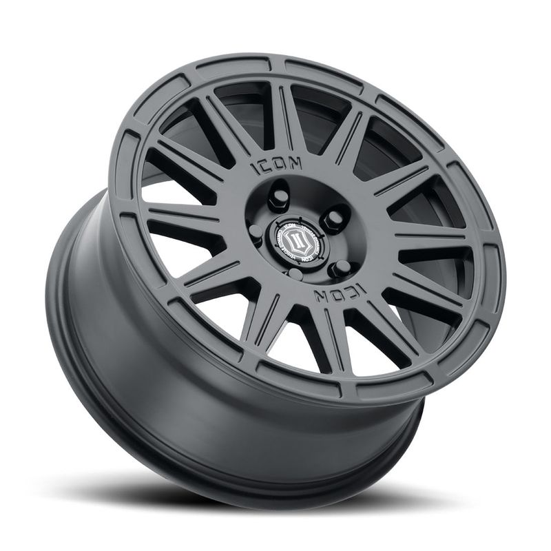 LLANTAS-15X7-5X100-ET--15-ICON-ALLOYS-RICOCH-15-5X100-|-SAT-BLACK