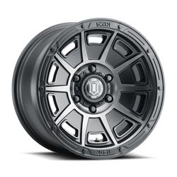 LLANTAS 17X8.5 6X135 ET +6 ICON ALLOYS VICTORY 17 6X135 | SMK SAT BLACK