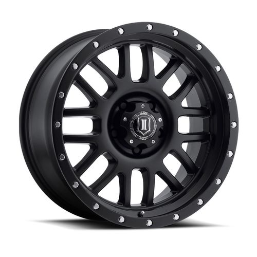 LLANTAS 17X8.5 6X139.7 ET 0 ICON ALLOYS ALPHA 17 6X139 | SAT BLACK