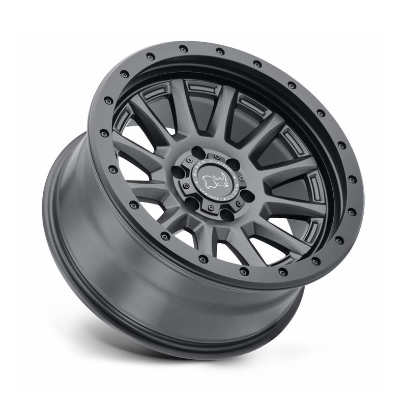 LLANTAS-17X8.5-6X114.3-ET10-BLACK-RHINO-DUGGER-17-6X114-|-6-LUG-GUNBLACK