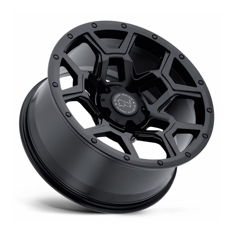 LLANTAS-17X8.0-6X130-ET52-BLACK-RHINO-OVERLAND-17-6X130-|-MATTE-BLACK