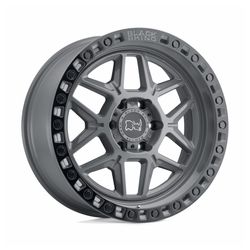 LLANTAS 17X9.0 6X139.7 ET-12 BLACK RHINO KELSO BATTLESHIP 17 6X139 | GRAY W ETBLACK