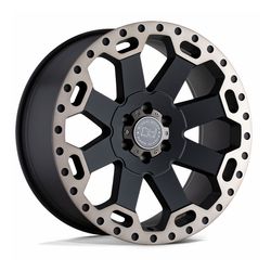 LLANTAS 18X9.0 6X139.7 ET-12 BLACK RHINO WARLORD 18 6X139 | MATTE BLACK W/MACHINE