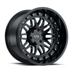 LLANTAS 18X9.5 6X139.7 ET12 BLACK RHINO FURY 18 6X139 | GLOSS BLACK