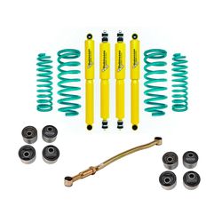 KIT SUSPENSION DOBINSONS  SUZUKI NEW JIMNY 2018 +  |  2" ADEL - 4 AMORT. NITROGAS - 4 ESP, TRACKBAR DELT - 4 BUJES EXCENTRICOS