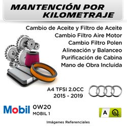 MANTENCIÓN POR KILOMETRAJE AUDI A4 TFSI 2.0CC | A -  MANTENCIÓN AUTOMOTRIZ 2