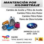 MANTENCION-POR-KILOMETRAJE--SUBARU-XV-1.6CC--2012----|-SERVICIO-TODO-INCLUIDO---B-B001