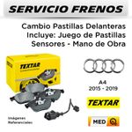 FRENOS---CAMBIO-PASTILLAS-DELANTERAS-AUDI-A4-2015-2019----INCL-SENSOR-|-P.-TEXTAR