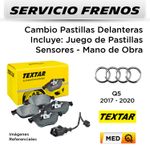 FRENOS---CAMBIO-PASTILLAS-DELANTERAS-AUDI-Q5-2017-2020----INCL-SENSOR-|-P.-TEXTAR