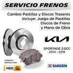 FRENOS---CAMBIO-PASTILLAS-Y-DISCOS-TRASEROS--KIA-SPORTAGE-CDRI-2.0-2014-2018--|--DISC.--SANGSIN---PAST.--SANGSIN