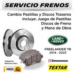 FRENOS---CAMBIO-PASTILLAS-Y-DISCOS-TRASEROS-LAND-ROVER-FREELANDER-TB-2014-2023-P.-TEXTAR---D.-ZIMMERMAN