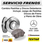 FRENOS---CAMBIO-PASTILLAS-Y-DISCOS-DELANTEROS-MERCEDES-BENZ-GLA-220-2015-2020-P.-TEXTAR---D.-ZIMMERMAN