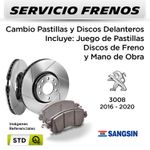 FRENOS---CAMBIO-PASTILLAS-Y-DISCOS-DELANTEROS--PEUGEOT-3008-BLUE-HDI-2016-2020--|--DISC.--PENFLEX---PAST.--SANGSIN