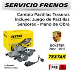 FRENOS---CAMBIO-PASTILLAS-TRASERAS-PORSCHE-BOXSTER-2012-2016----INCL-SENSOR-|-P.-TEXTAR