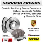 FRENOS---CAMBIO-PASTILLAS-Y-DISCOS-DELANTEROS-PORSCHE-PANAMERA-2019-2022-|-INCL.-SENSOR--P.-TEXTAR---D.-ZIMMERMAN