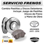 FRENOS---CAMBIO-PASTILLAS-Y-DISCOS-DELANTEROS--TOYOTA-4RUNNER-4X4-4.0-2013-2016--|--DISC.--SANGSIN---PAST.--VENJETT