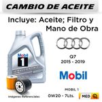 CAMBIO-DE-ACEITE-MOBIL-1-0W20-4.73LT---FILTRO-OX1185D-MAHLE-|-AUDI-Q7--2015-2019