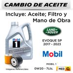 CAMBIO-DE-ACEITE-MOBIL-1-0W20-4.73LT---FILTRO-HU6024Z-MANN-|-LAND-ROVER-EVOQUE-SP--2017-2023