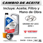 CAMBIO-DE-ACEITE-5W30-VISTONY-5L---FILTRO-W610-82-HANZO-|-HYUNDAI-GRAND-i10-1.2--2019-