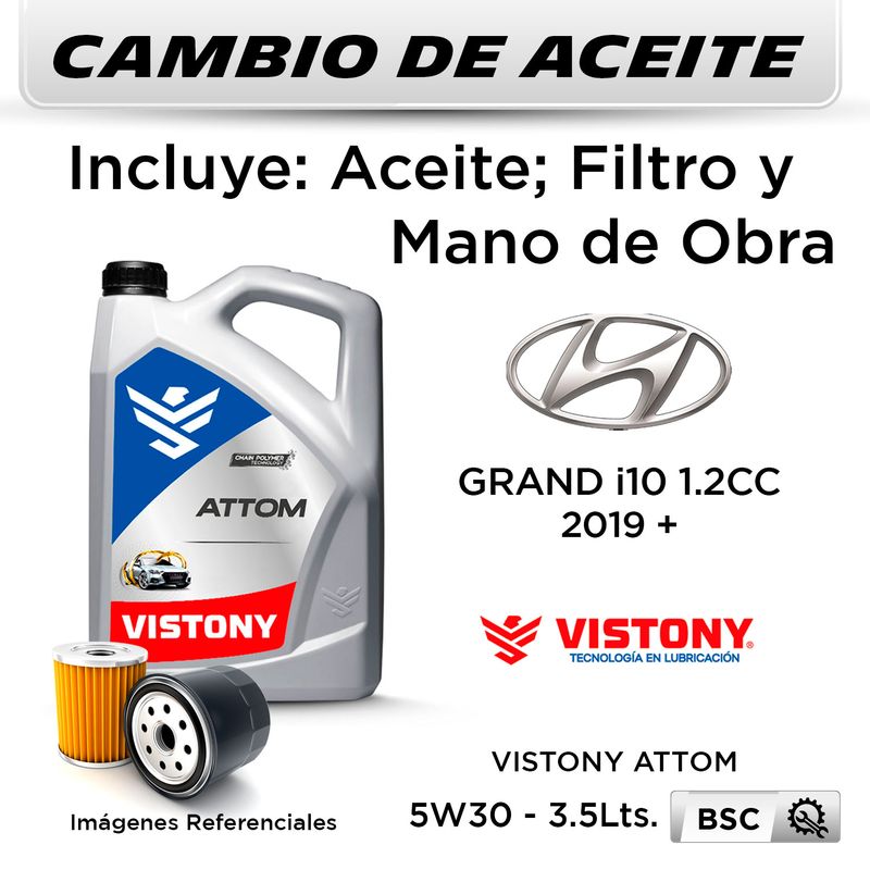 CAMBIO-DE-ACEITE-5W30-VISTONY-5L---FILTRO-W610-82-HANZO-|-HYUNDAI-GRAND-i10-1.2--2019-