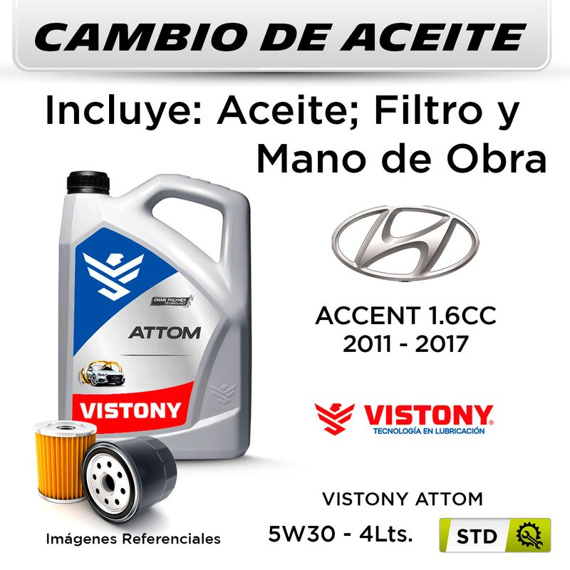 CAMBIO-DE-ACEITE-5W30-VISTONY-5L---FILTRO-W610-82-HANZO-|-HYUNDAI-ACCENT-1.6--2011-2017