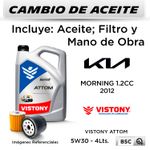 -CAMBIO-DE-ACEITE-VISTONY-5W30-5-LTS.---FILTRO-W7023-MANN-FILTER-|-KIA-MORNING-1.2--2012-