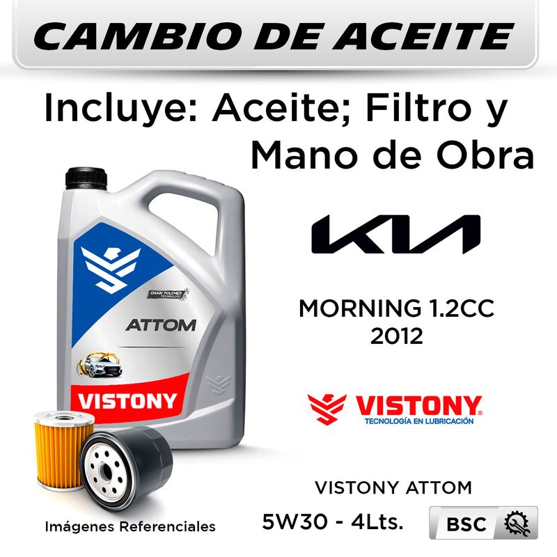 -CAMBIO-DE-ACEITE-VISTONY-5W30-5-LTS.---FILTRO-W7023-MANN-FILTER-|-KIA-MORNING-1.2--2012-