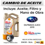 CAMBIO-DE-ACEITE-SUBARU-OUTBACK-2.5-2015---|-SHELL-0W20---FILTRO-W610-6-HANZO