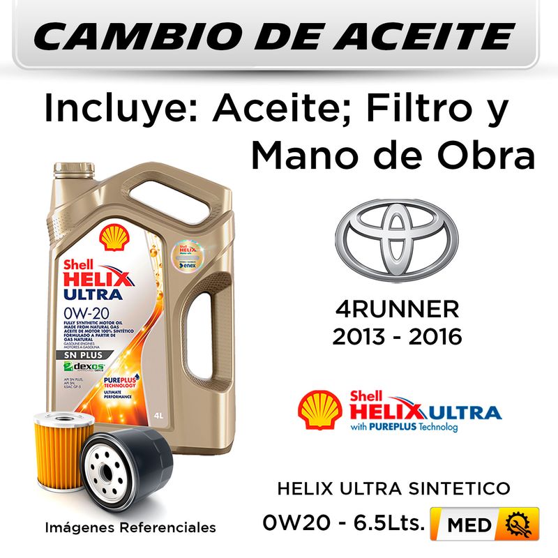 CAMBIO-DE-ACEITE-0W20-4L-SHELL---FILTRO-HU7009z-MANN-FILTER-|-TOYOTA-4RUNNER-4.0--2013-2016