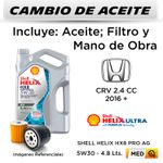 CAMBIO-DE-ACEITE--HONDA--CRV-2.4-CC--2016---|-SHELL-HELIX-HX8-PRO-AG-5W30---FILTRO-W610-82-HANZO