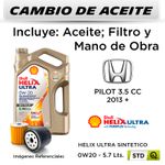 CAMBIO-DE-ACEITE--HONDA--PILOT-3.5-CC--2013---|-SHELL-HELIX-ULTRA-SINTETICO-0W20-4LT---FILTRO-W610-82-HANZO