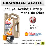 CAMBIO-DE-ACEITE--MG--ZS-1.5-CC--2017---|-SHELL-HELIX-ULTRA-SINTETICO-0W20-4LT---FILTRO-W713-15-STP