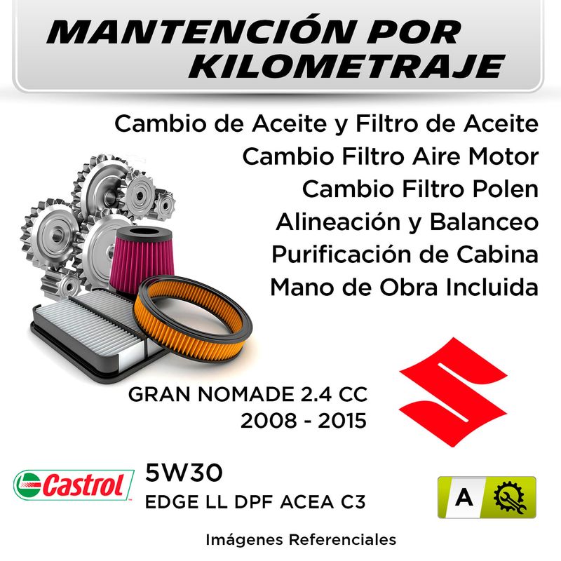 MANTENCION-POR-KILOMETRAJE-SUZUKI-GRAN-NOMADE-2.4-CC-2008---2015-|-SERVICIO-TODO-INCLUIDO---A-KA02