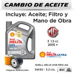 CAMBIO-DE-ACEITE--MG--3-1.5-CC--2015---|-SHELL-HELIX-HX8-ECT-DUAL-5W30---FILTRO-W713-15-STP