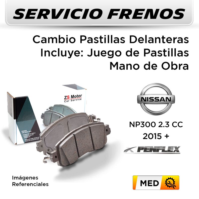 FRENOS---CAMBIO-PASTILLAS-NISSAN-NP300-2.3-CC-2015---|-DELANTERAS----PAST.-PENFLEX-