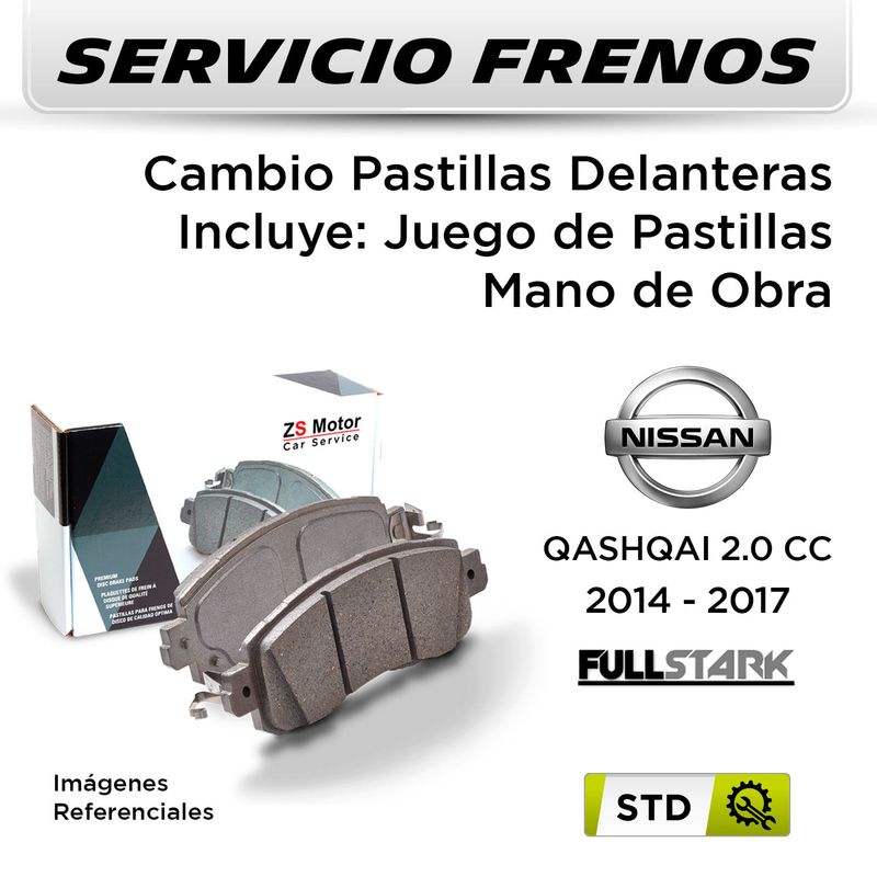 FRENOS---CAMBIO-PASTILLAS-NISSAN-QASHQAI-2.0-CC-2014---2017-|-DELANTERAS----PAST.-FULLSTARK-