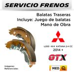 FRENOS---BALATAS-MITSUBISHI-L200-4X4-KATANA-2.4-CC-2014---|-TRASERAS----PAST.-GTX-