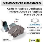 FRENOS---CAMBIO-PASTILLAS-SSANGYONG-KORANDO-2.0-CC-2012---2016-|-DELANTERAS----PAST.-PENFLEX-