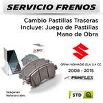 FRENOS---CAMBIO-PASTILLAS-SUZUKI-GRAN-NOMADE-GLX-2.4-CC-2008---2015-|-TRASERAS----PAST.-PENFLEX-