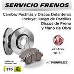 FRENOS---CAMBIO-PASTILLAS-Y-DISCOS--MG-ZS-1.5-CC-2017---|-DELANTEROS----PAST.-PENFLEX---DISC.-PENFLEX