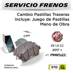 FRENOS - CAMBIO PASTILLAS MG ZS 1.5 CC 2017 + | TRASERAS  - PAST. PENFLEX