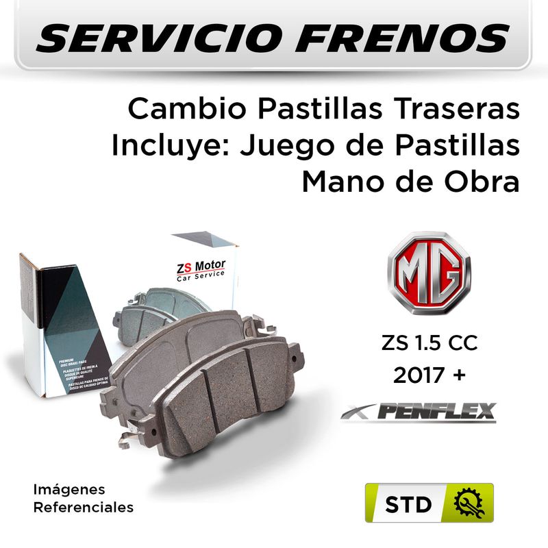 FRENOS---CAMBIO-PASTILLAS-MG-ZS-1.5-CC-2017---|-TRASERAS----PAST.-PENFLEX-