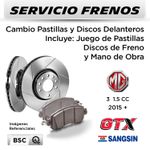 FRENOS---CAMBIO-PASTILLAS-Y-DISCOS--MG-3-1.5-CC-2015---|-DELANTEROS----PAST.-SANGSIN---DISC.-GTX