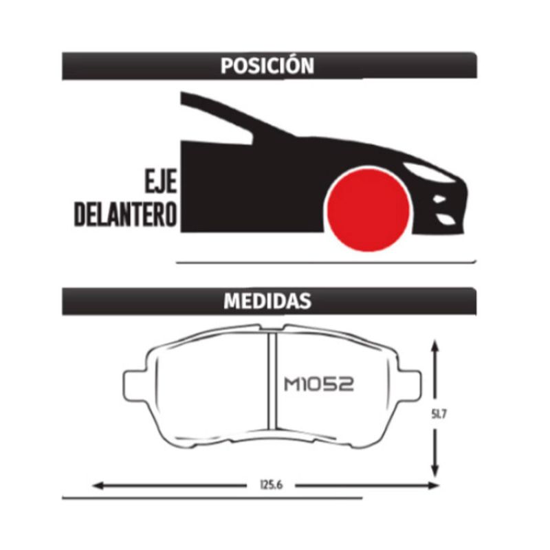 PASTILLA-DE-FRENO-FORD-FIESTA---NEW-FIESTA---MAZDA-2---SUZUKI-SWFIT---BALENO---ERTIGA----SWIFT-SPORT--DELANTERA-|-MATSUMOTO-M1052-