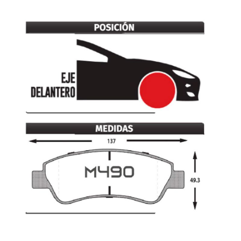 PASTILLA-DE-FRENO-PEUGEOT-PARTHNER---TEEPE---FOTON-MIDI---CITROEN-BERLINGO---C3---C4-DELANTERA-|-MATSUMOTO-M498