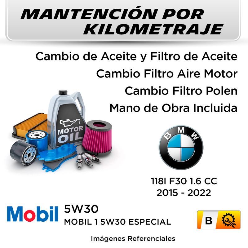 MANTENCION-POR-KILOMETRAJE--BMW-118I-F30-1.6cc--2015---2022---|-SERVICIO-TODO-INCLUIDO---B-KB01