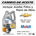 CAMBIO-DE-ACEITE-CHEVROLET-SAIL-16V-1.5-2016---2022-|-MOBIL-SUPER-3000-5W30-4-LTS---HANZO-W68-85