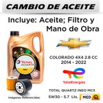 CAMBIO-DE-ACEITE-CHEVROLET-COLORADO-4X4-2.8-2014---2022-|-TOTAL-QUARTZ--INEO-MC3-5W30-5.7-LTS---IK-HU6017z